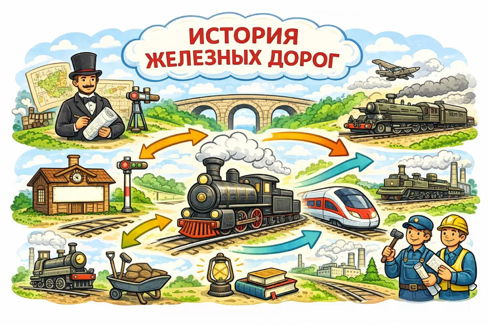 «История железных дорог России»